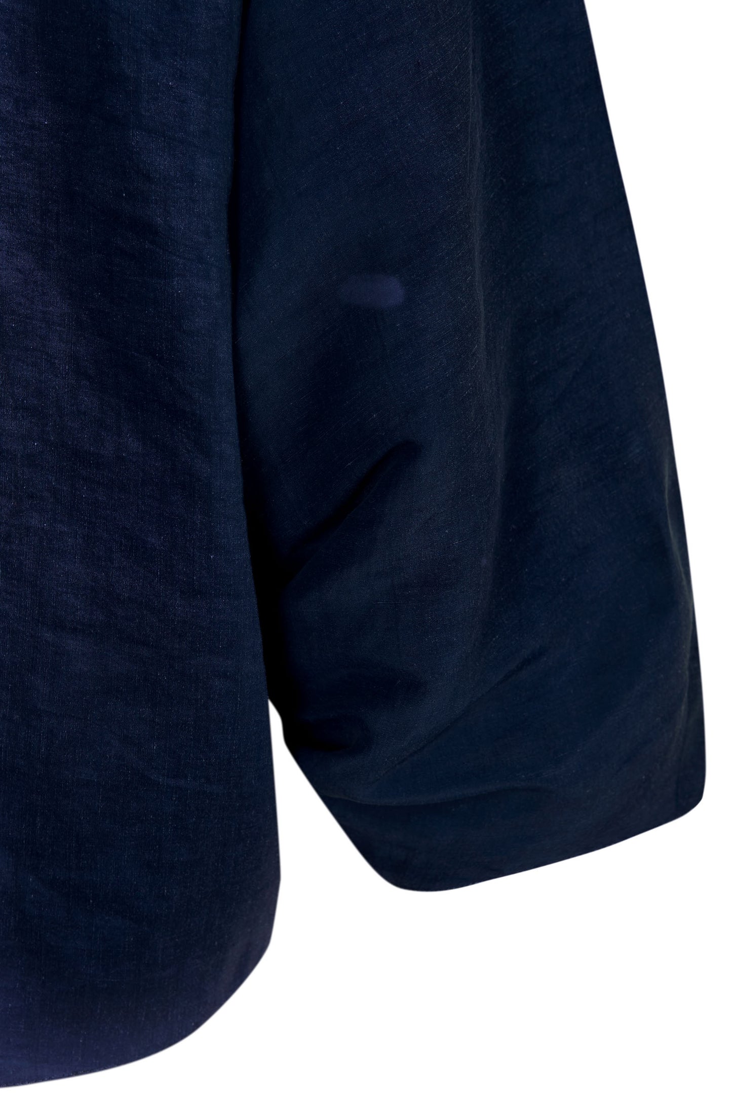 Arco, jacket in deep blue linen and cupro