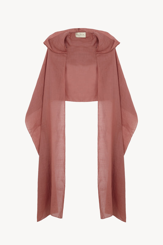 Arena, strawberry hooded scarf