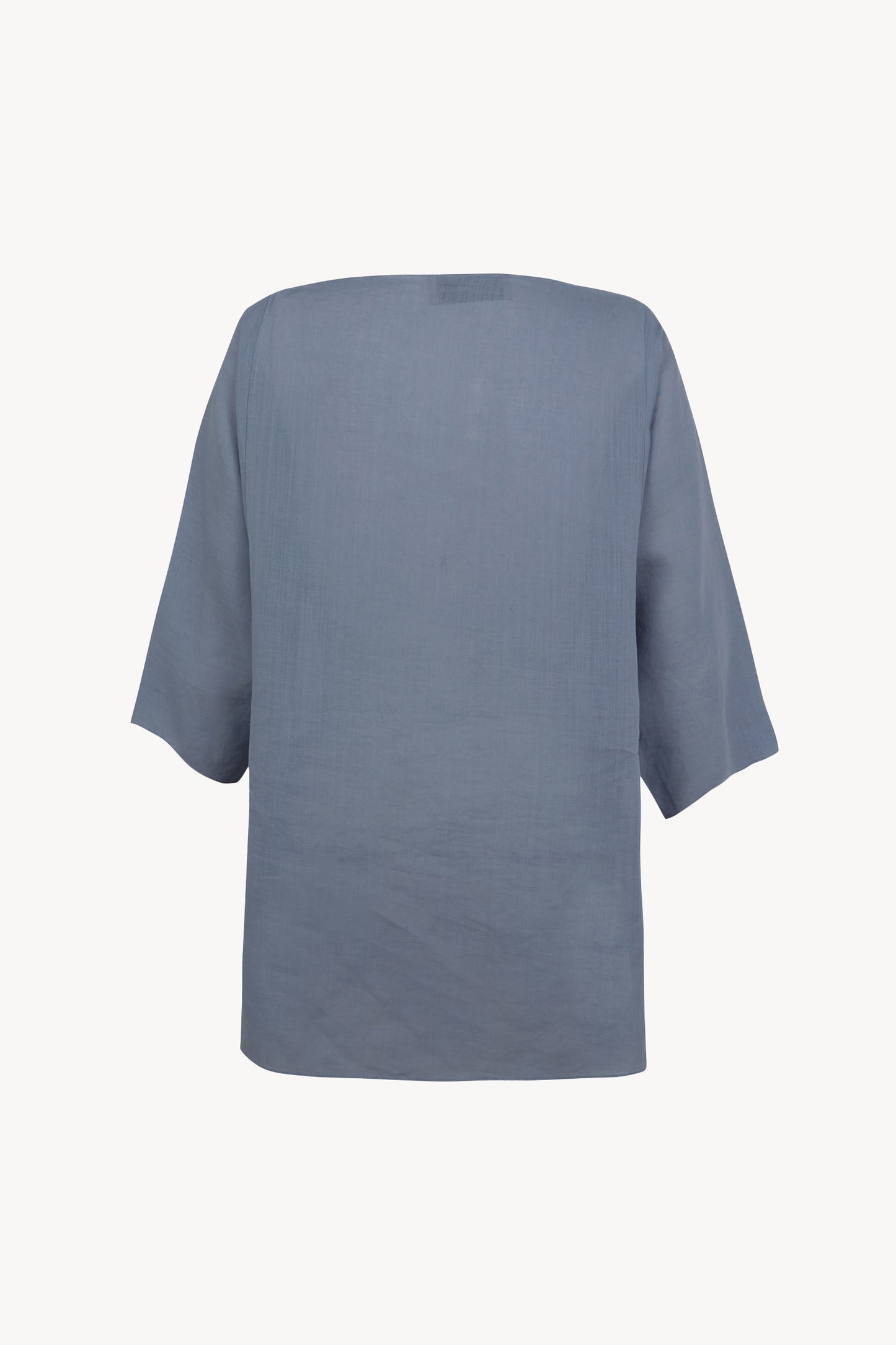 Arena, top oversisze de ramio azul empolvado