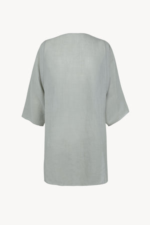 Arena, sky blue ramie top