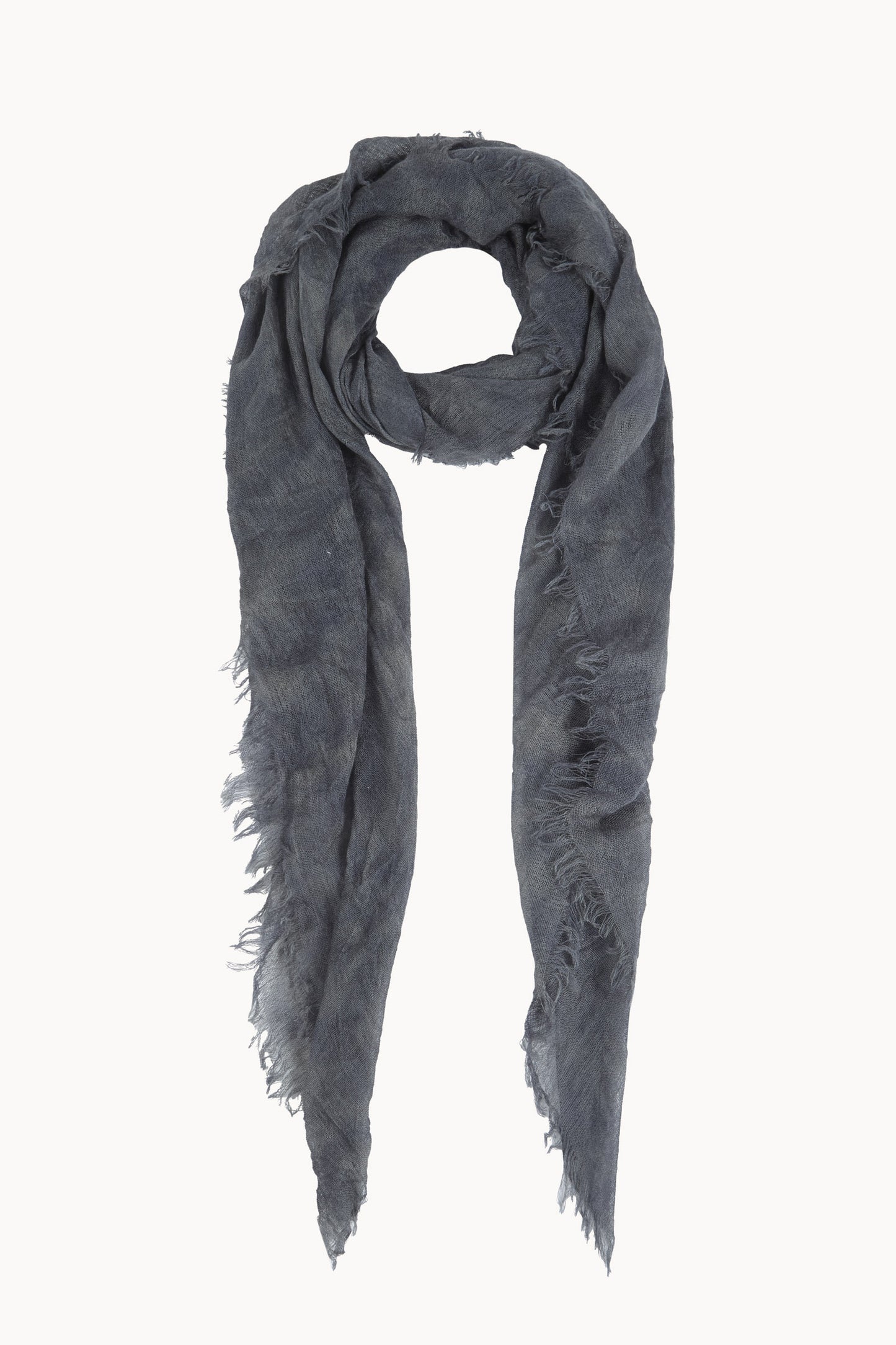 Aria, foulard a rayas maltinto verde grisaceo