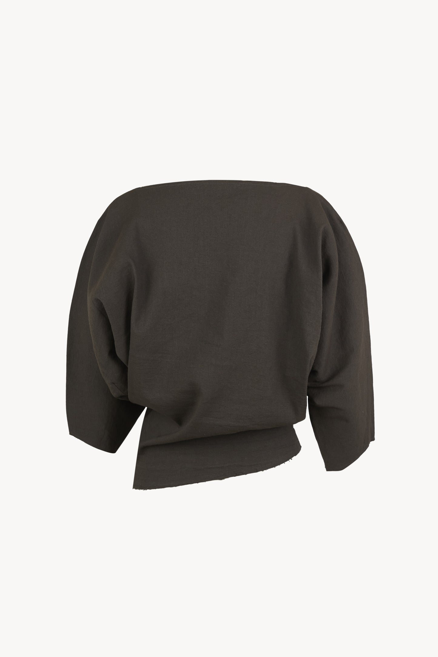 Arne, top de lino gris mocha