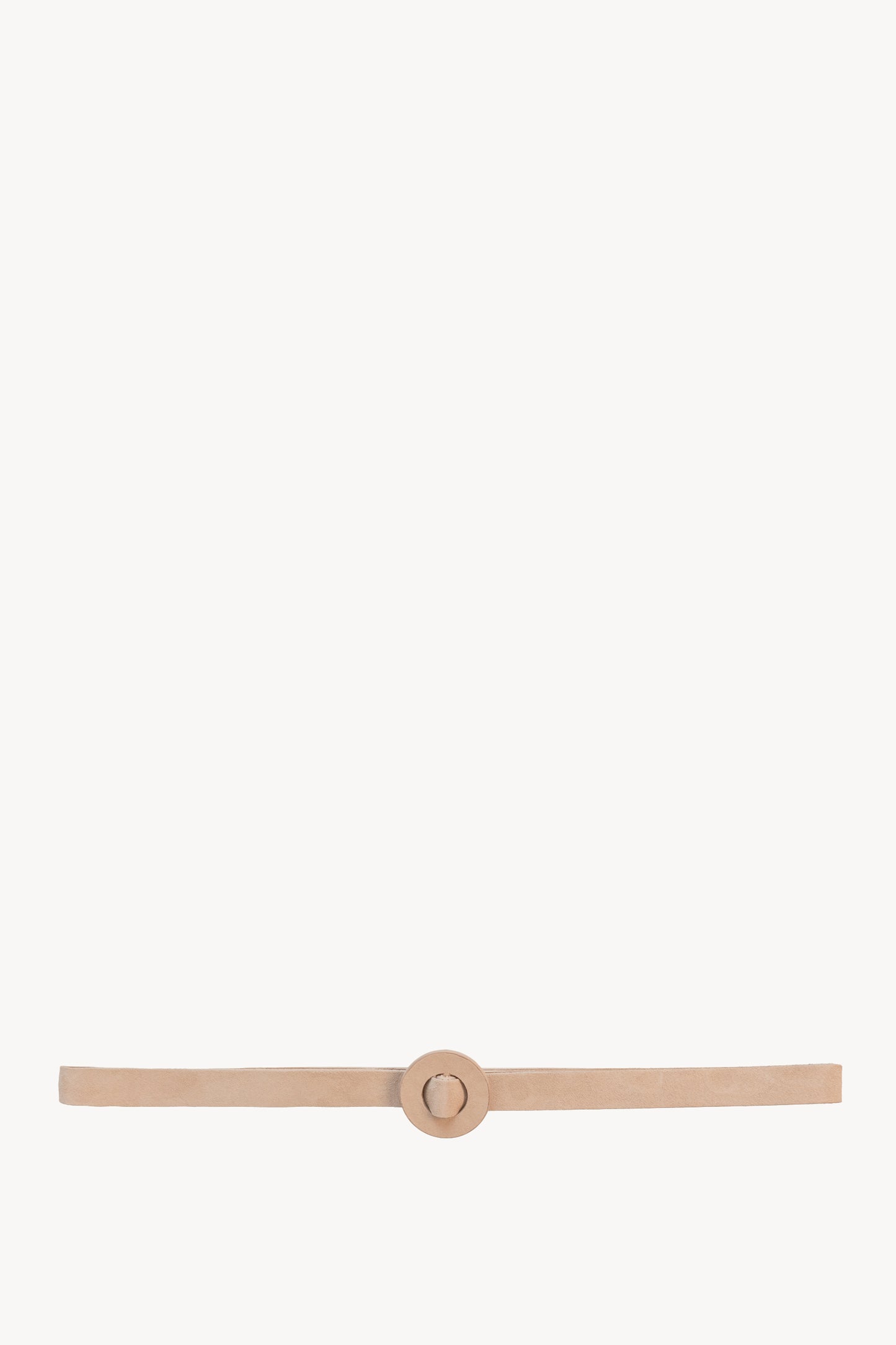 Aro S, cinturón fino en ante beige