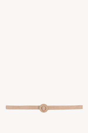 Aro S, cinturón fino en ante beige