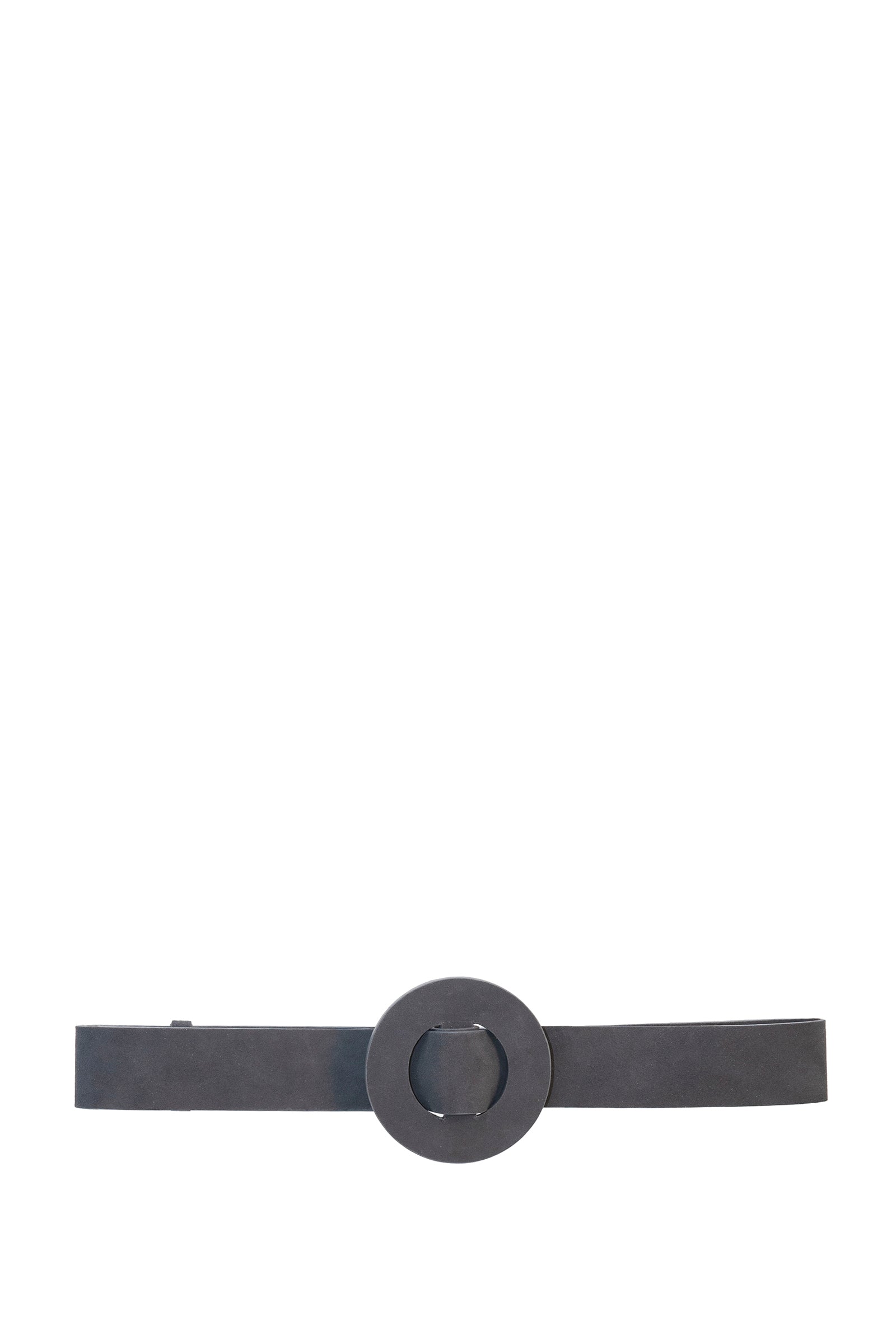 Cortana - Aro L, thick belt in graphite suede