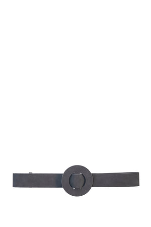 Aro L, thick belt in graphite suede