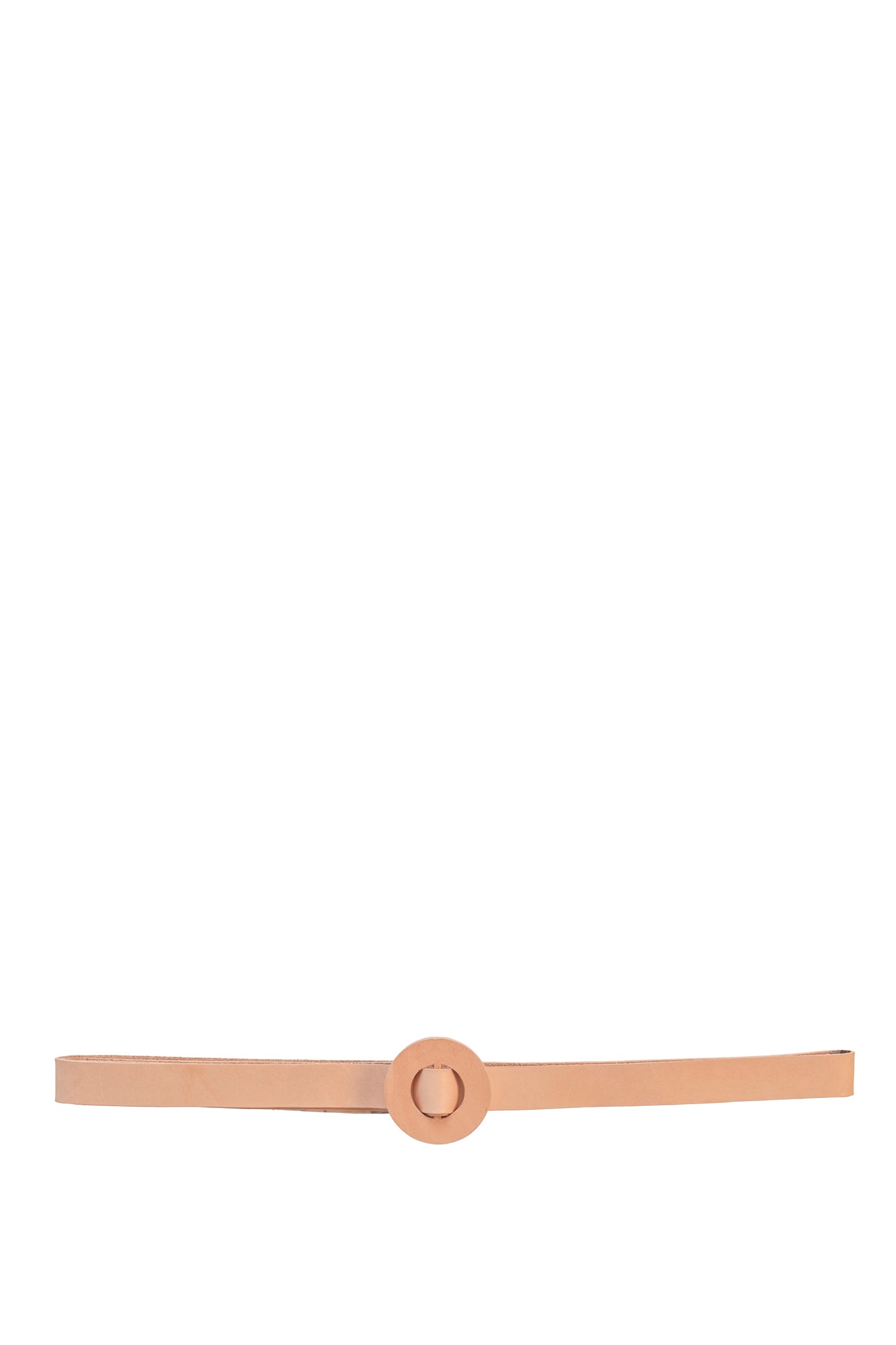 Aro S, thin belt in peach leather