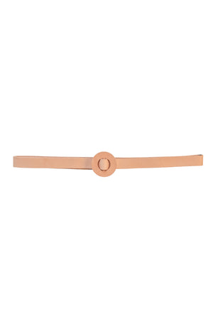 Aro S, thin belt in peach leather