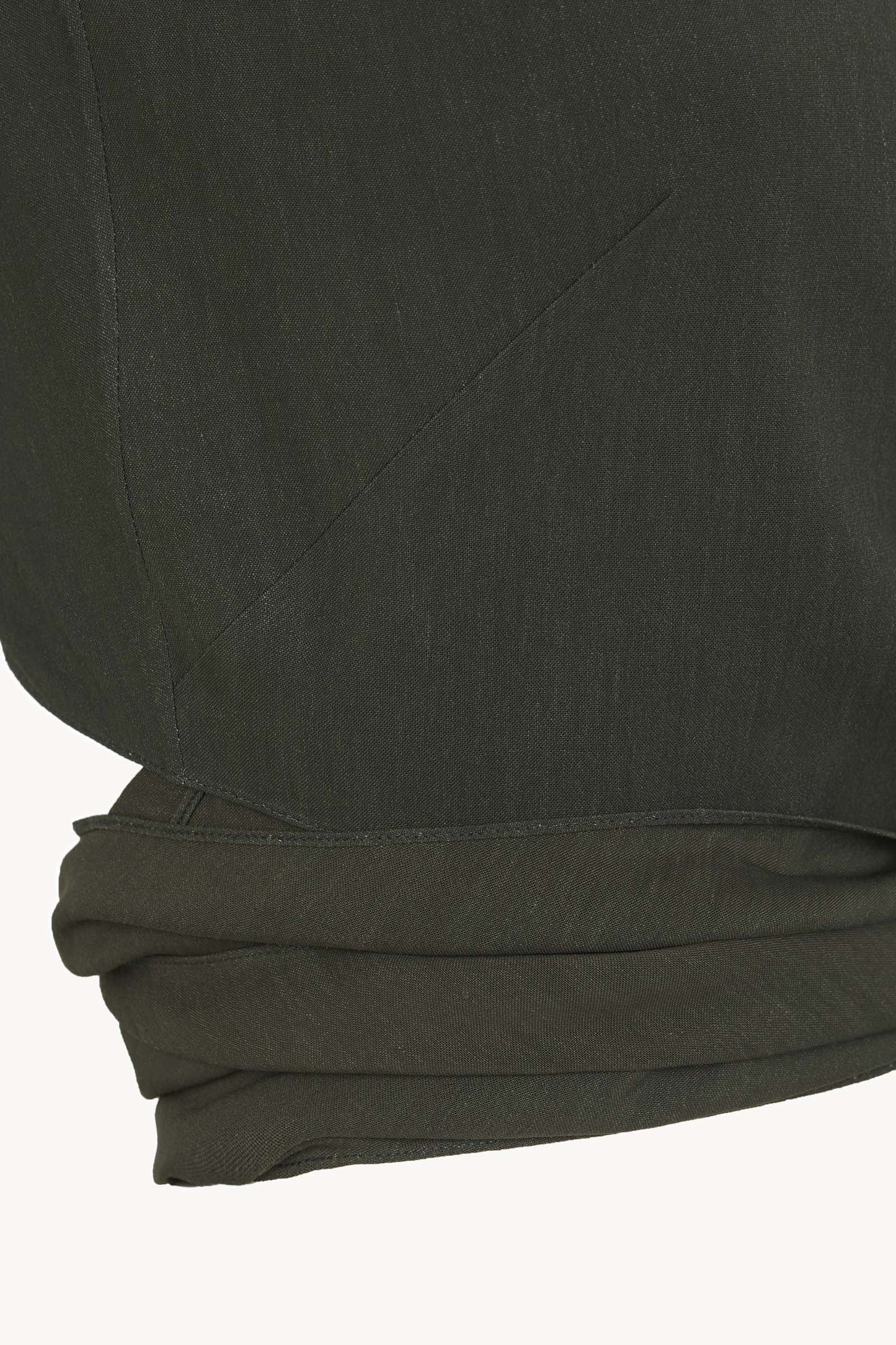 Asa, dark green crossover top