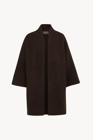Aura, chocolate double-face coat
