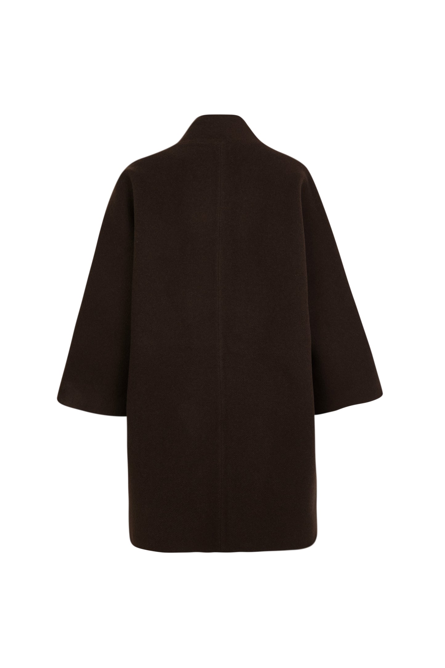 Aura, chocolate double-face coat