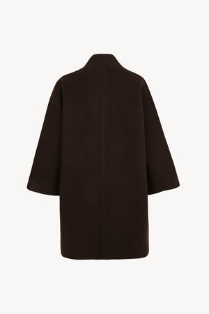 Aura, chocolate double-face coat