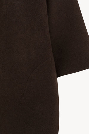 Aura, chocolate double-face coat