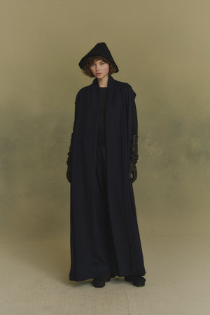 Avalon, abrigo de cachemir azul oscuro