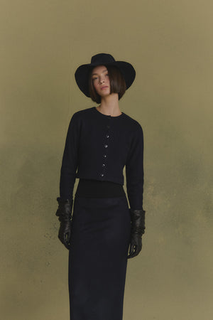 Mystic, sombrero de fieltro azul oscuro