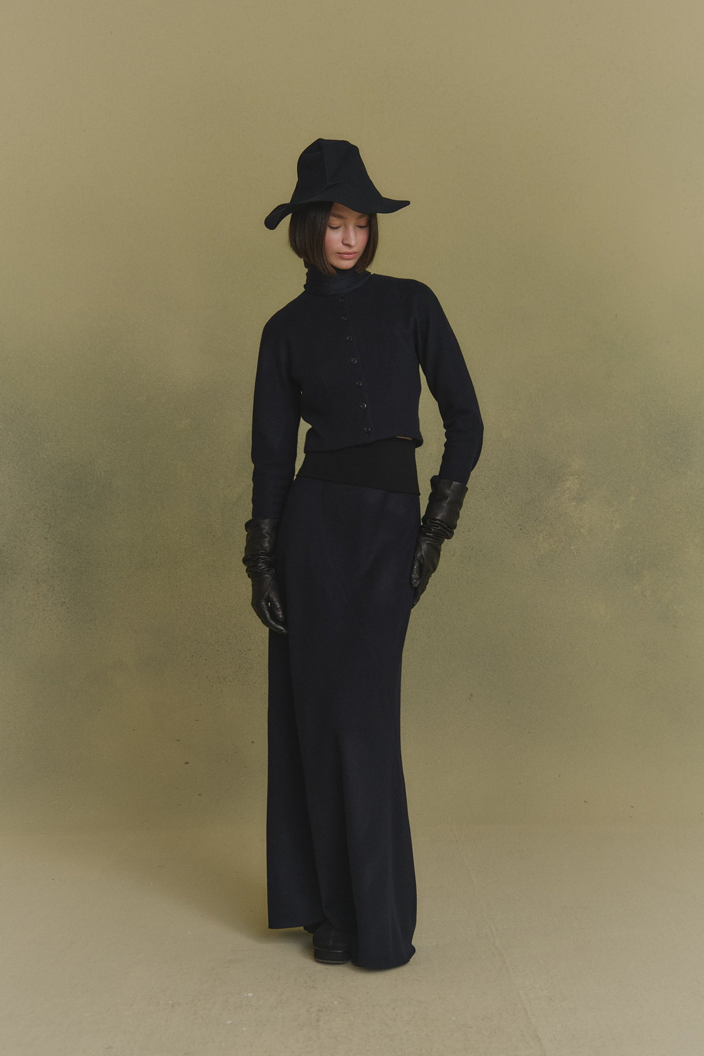 Avalon, falda larga azul oscuro