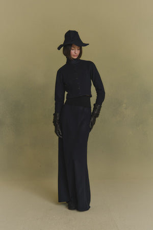 Avalon, falda larga azul oscuro