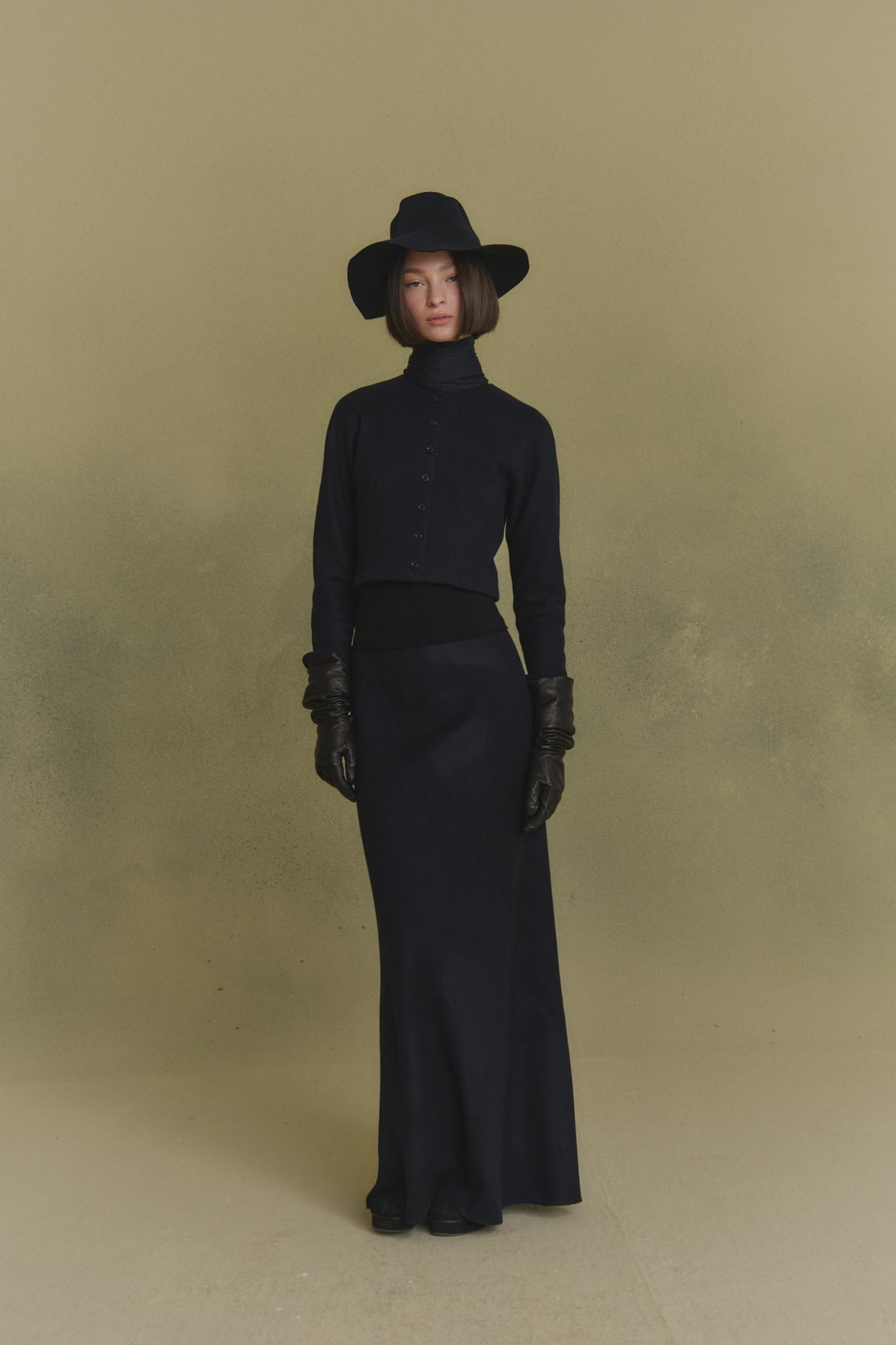 Avalon, falda larga azul oscuro