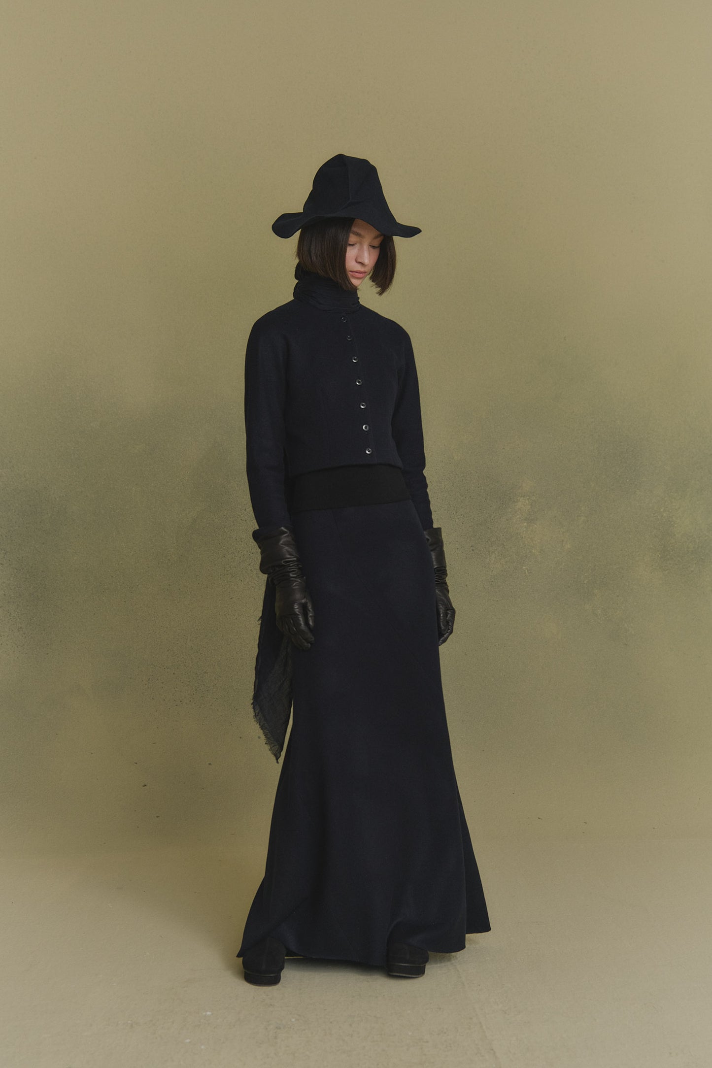 Avalon, falda larga azul oscuro