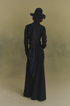 Avalon, falda larga azul oscuro