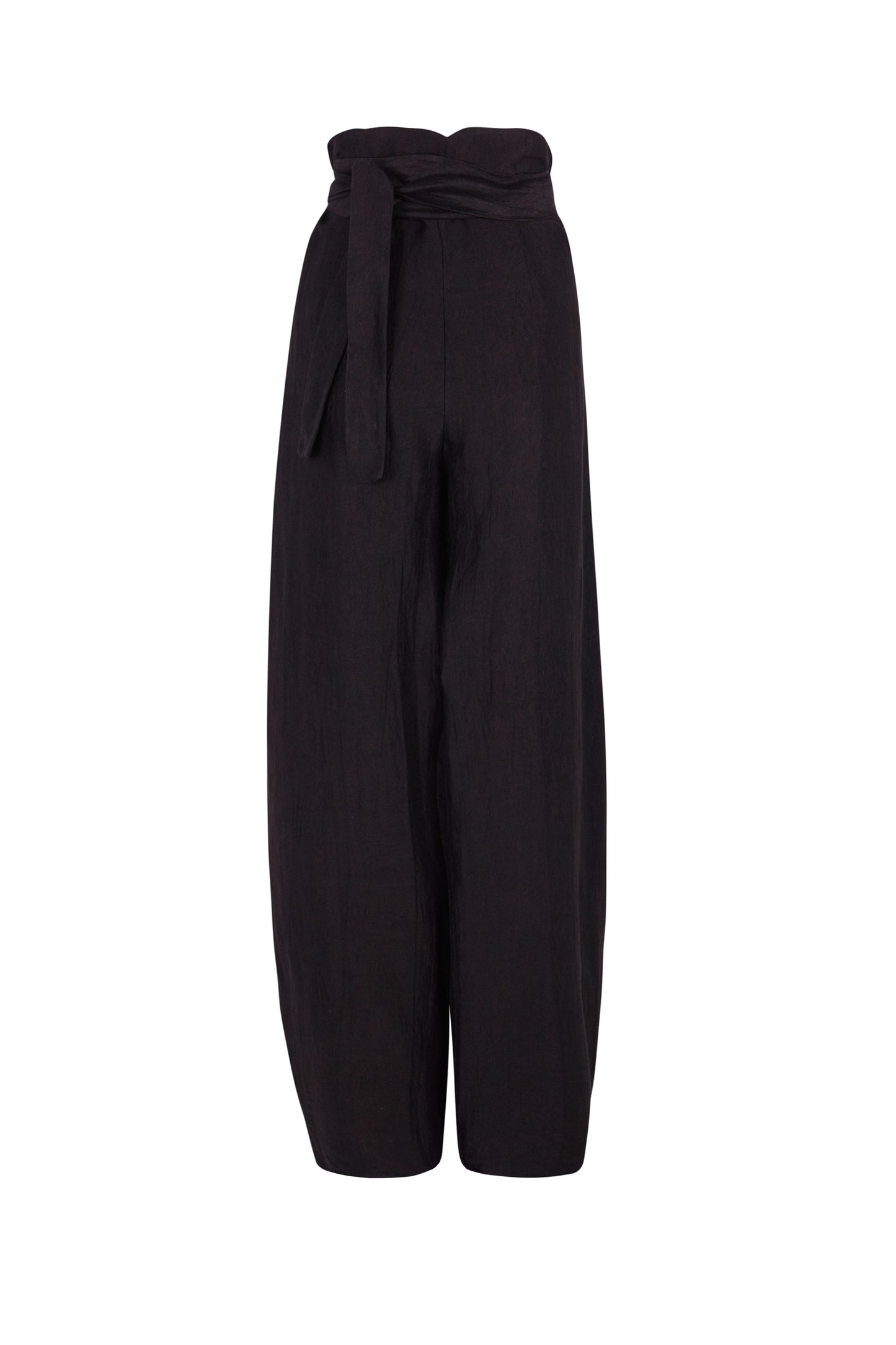 Bachata, black linen and silk pants