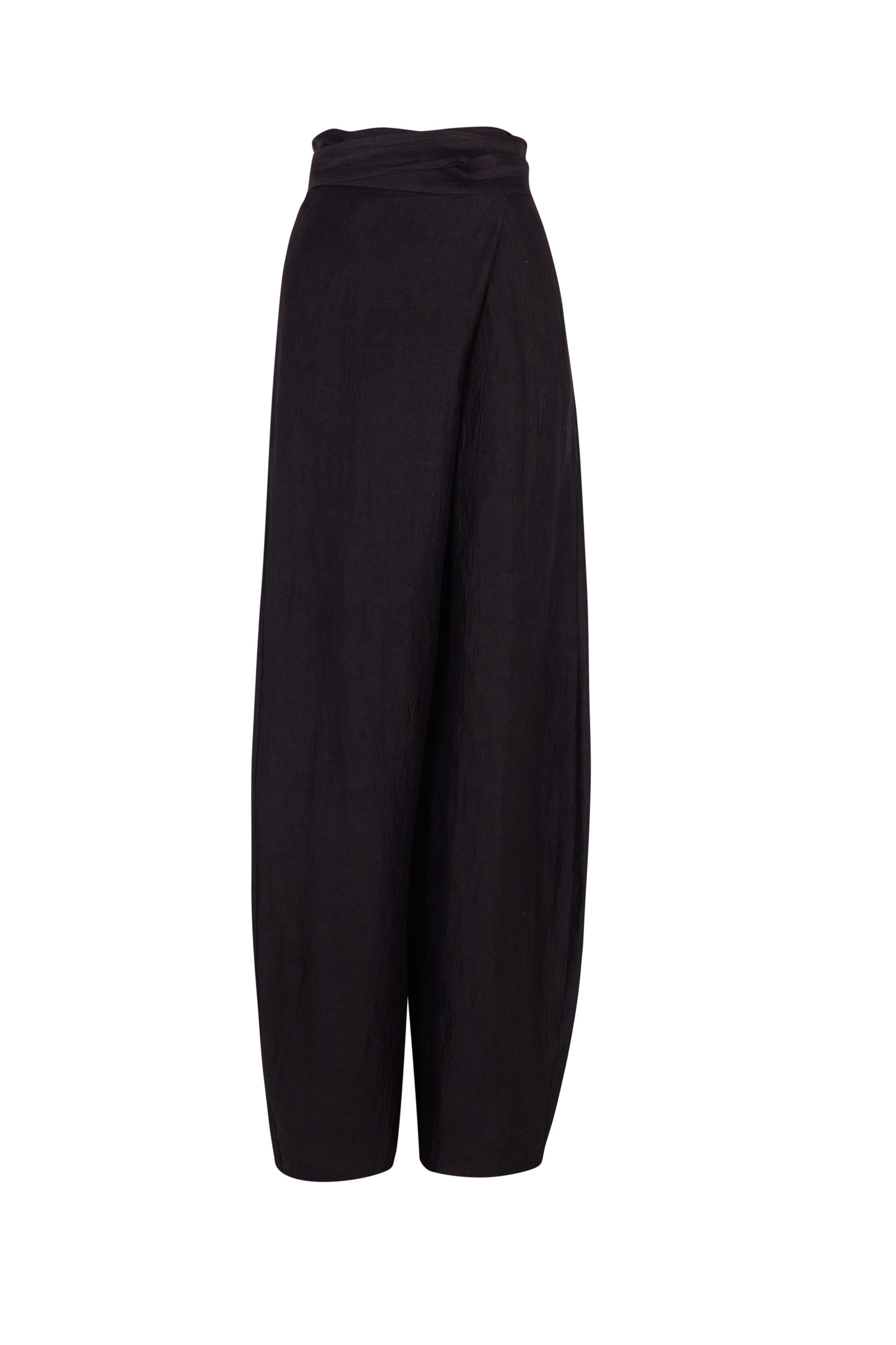 Cortana - Bachata, black linen and silk pants