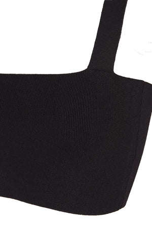 Bambino, bandeau top in black knit