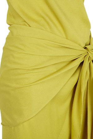 Banane, yellow halter dress