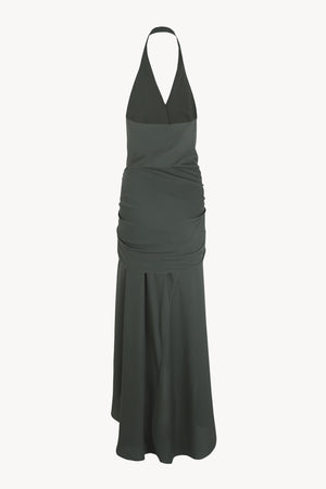 Banane, vestido halter verde oceano