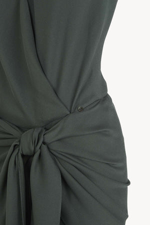 Banane, vestido halter verde oceano