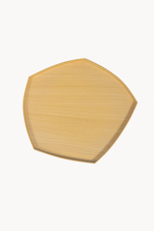 Geom M, geometric ayous wood tray