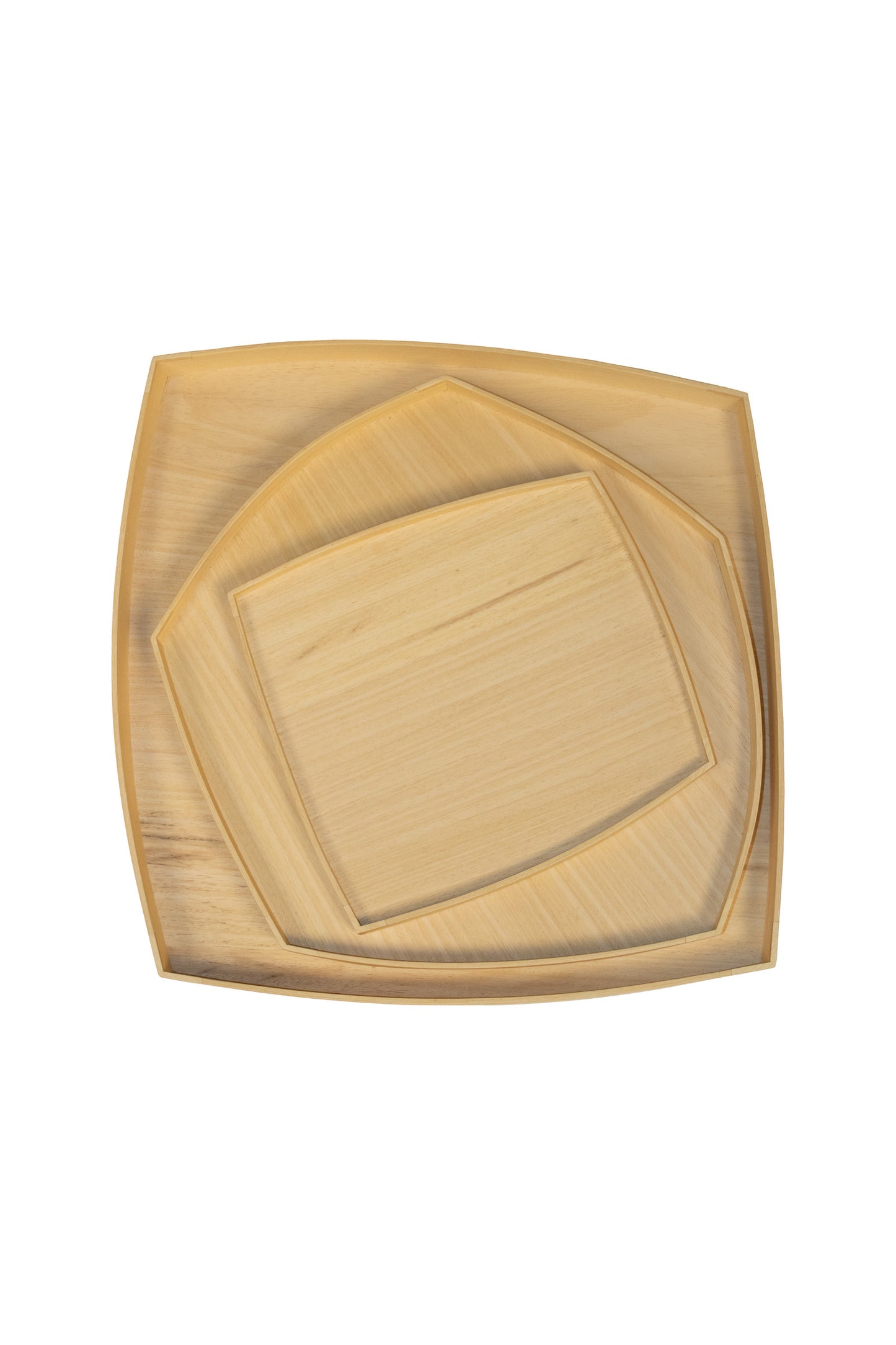 Geom, geometric ayous wood trays