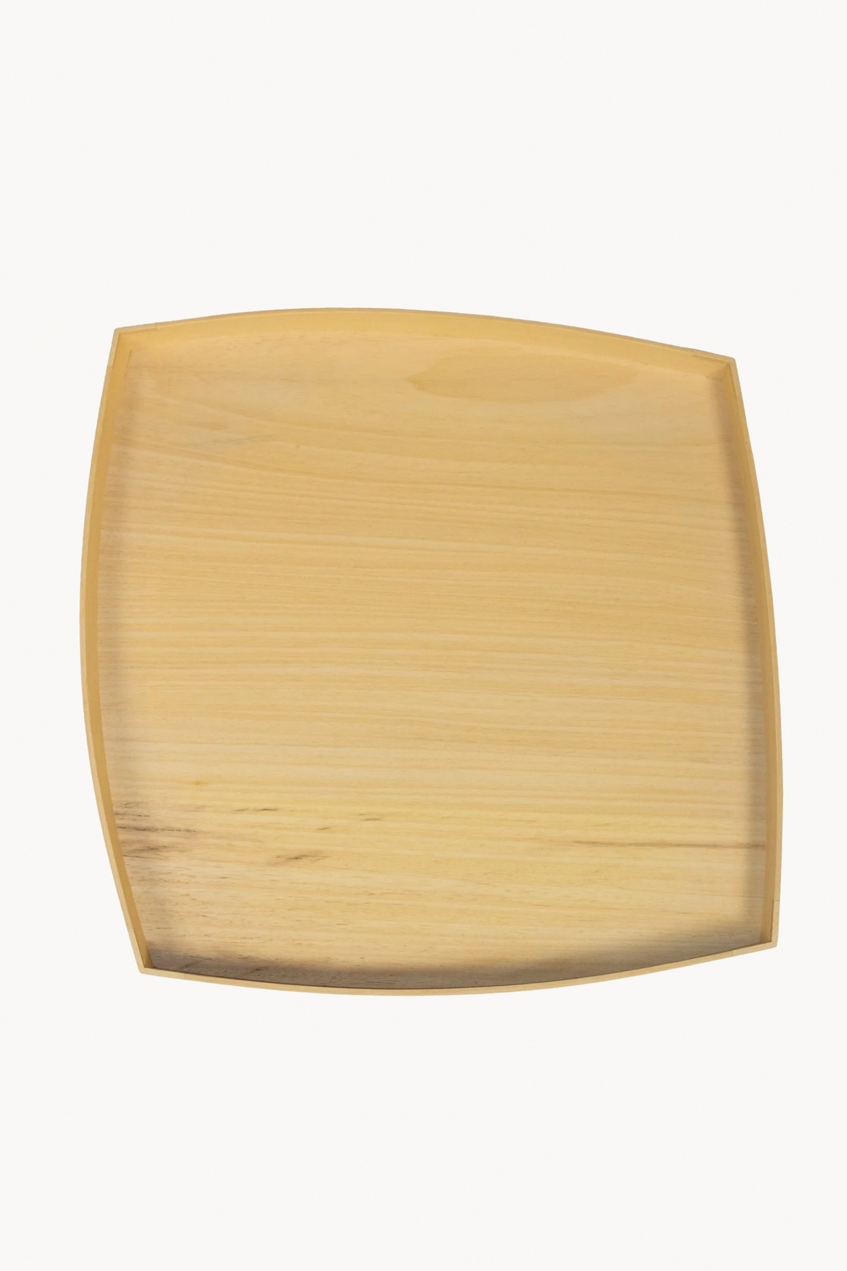 Geom S, geometric ayous wood tray