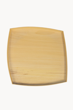 Geom S, geometric ayous wood tray