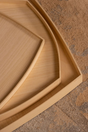 Geom, geometric ayous wood trays
