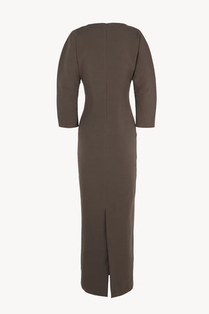 Bawa, brown fitted dress