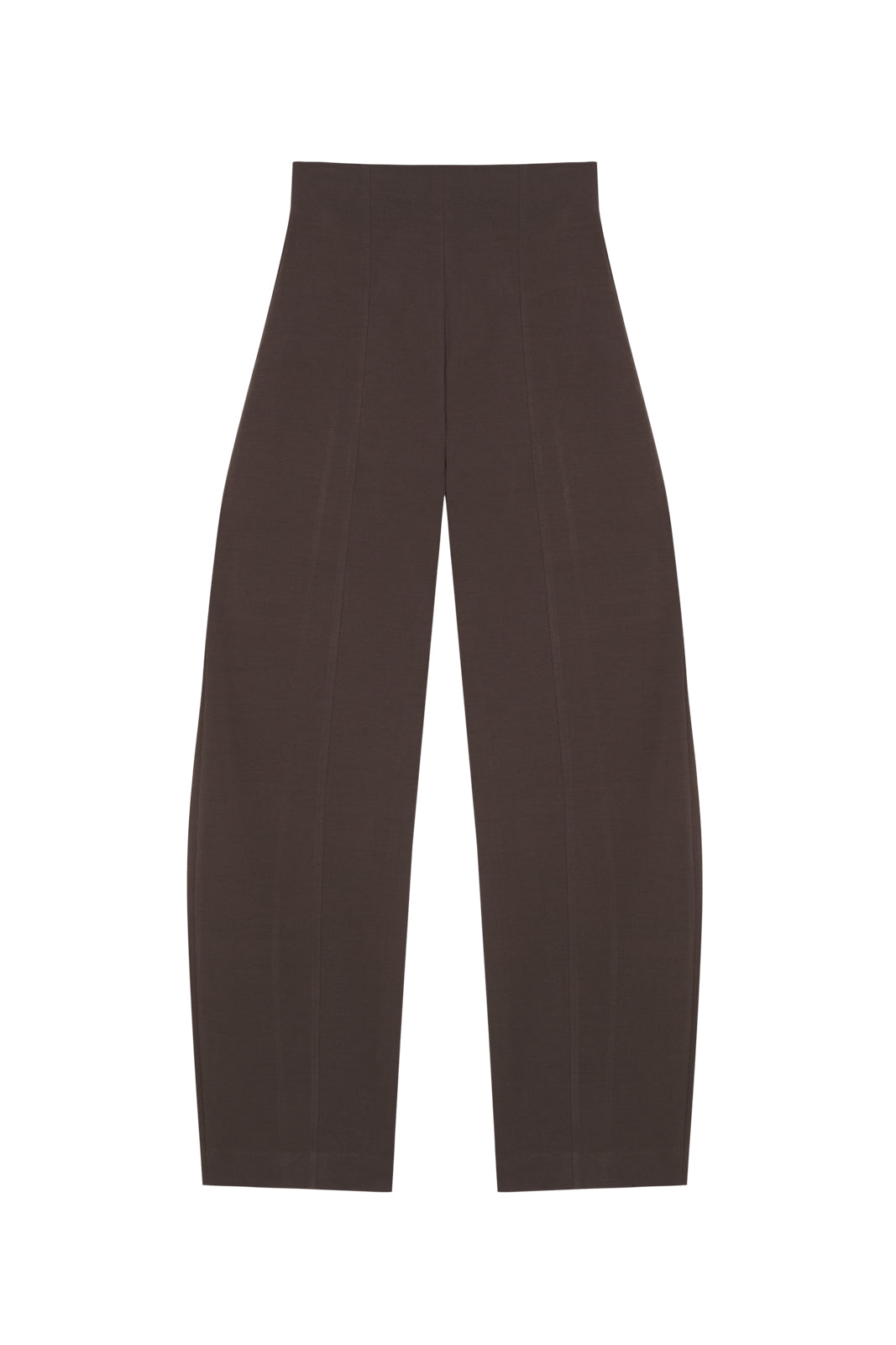 Bawa, pantalon de talle alto marron