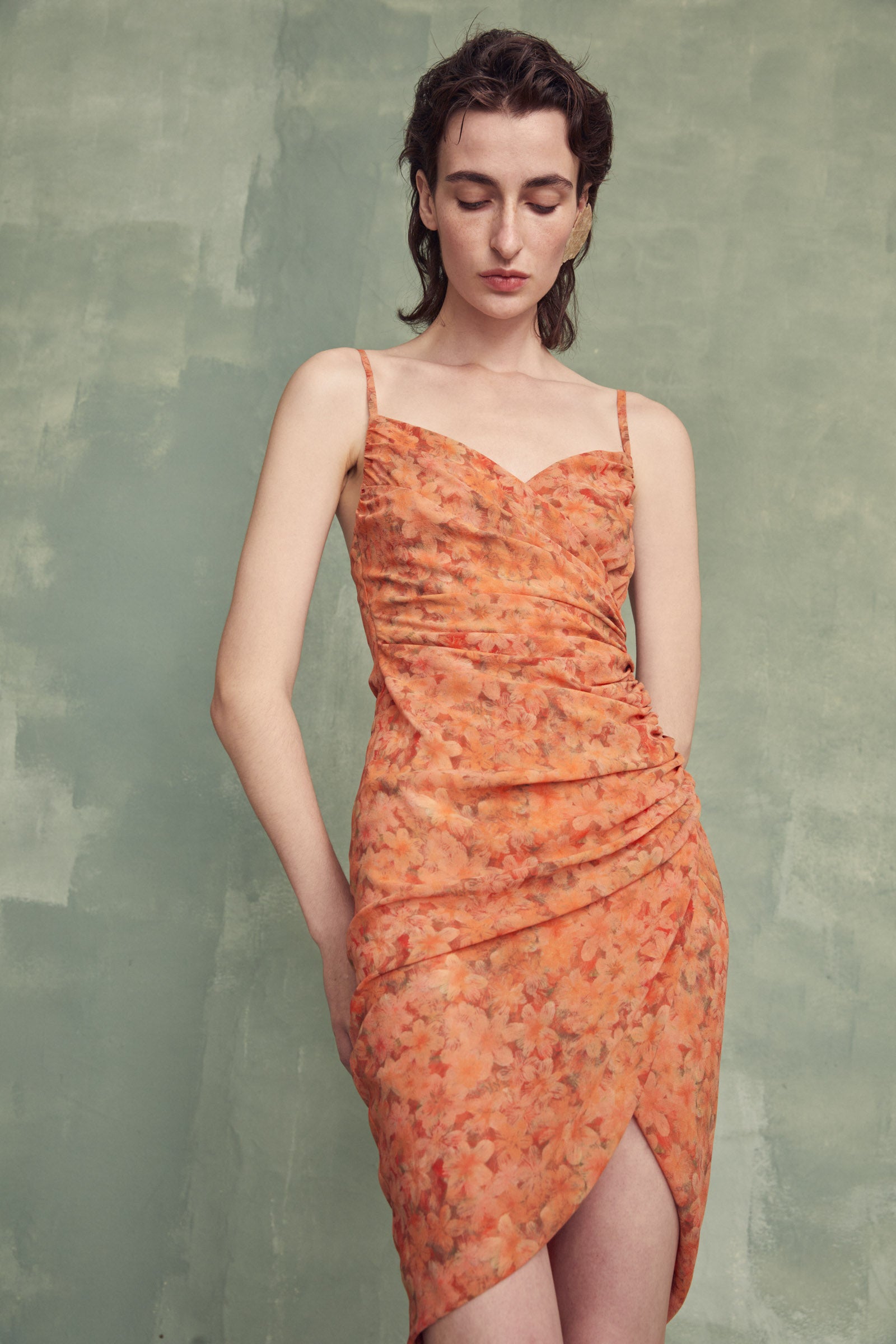 Biba orange dress hotsell