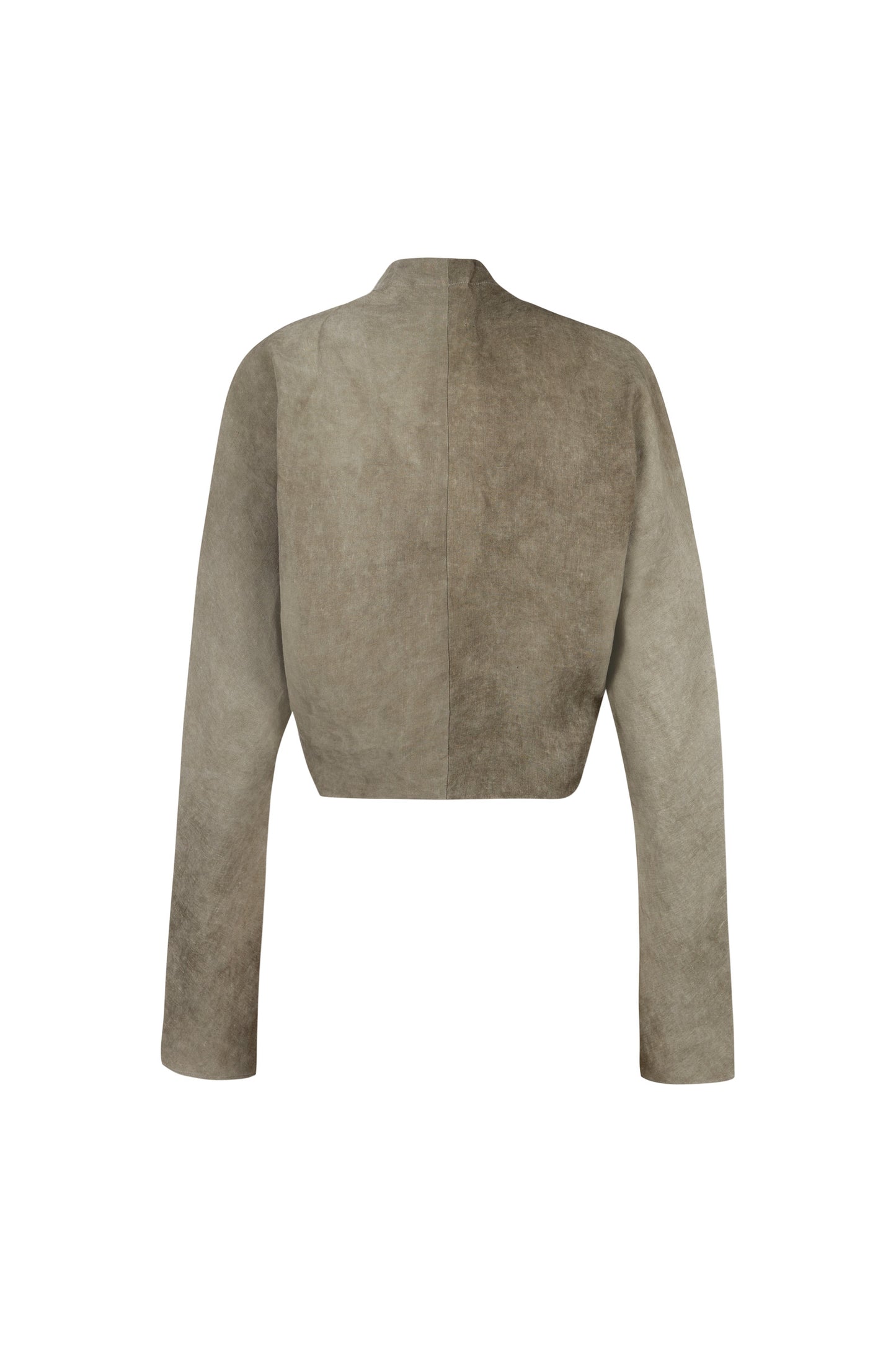 Bimba, chaqueta en lino maltinto gris piedra