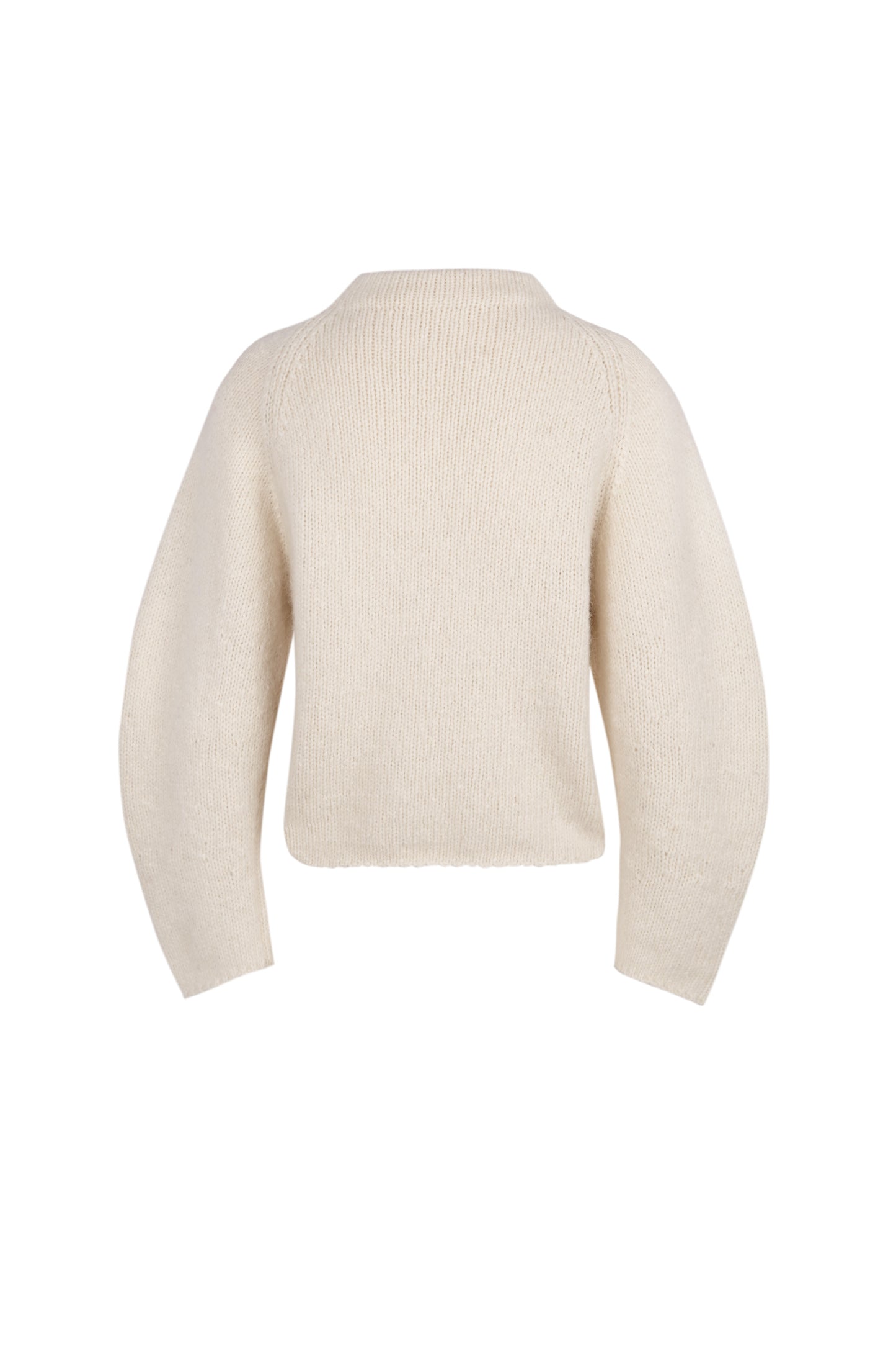 Bola, ecru alpaca, cotton and wool blend jumper