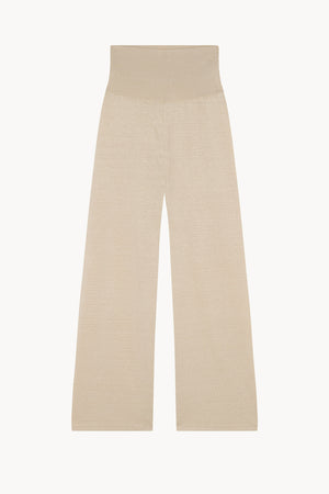 Botanica, pantalon en punto de lino crudo