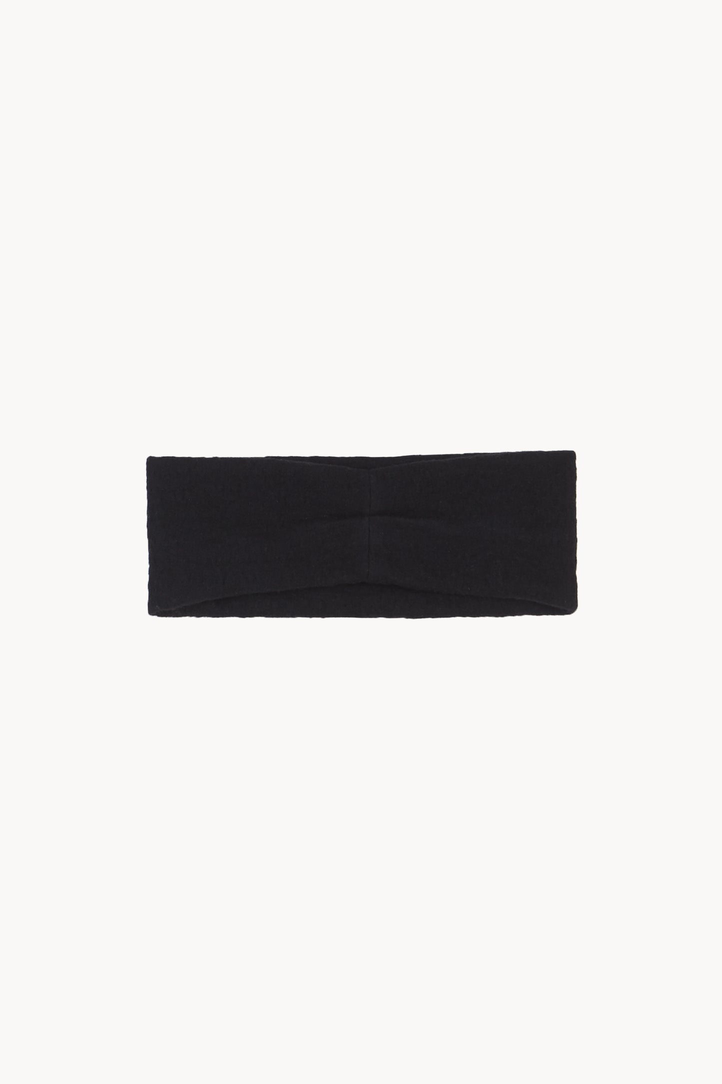 Brano, black virgin wool turban