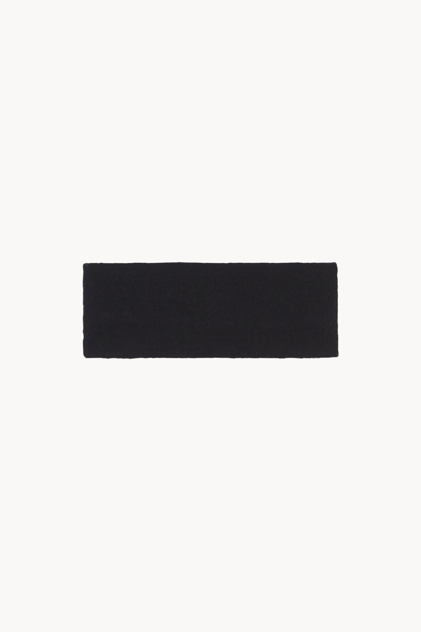 Brano, black virgin wool turban