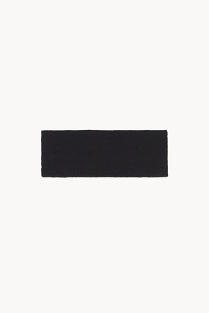 Brano, black virgin wool turban
