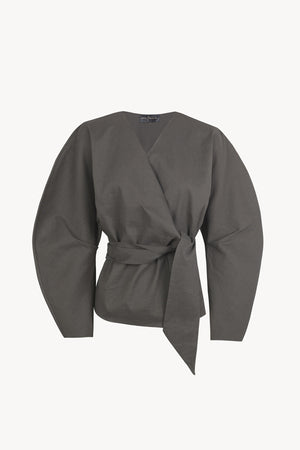 Brenna, dark grey crossed jacket