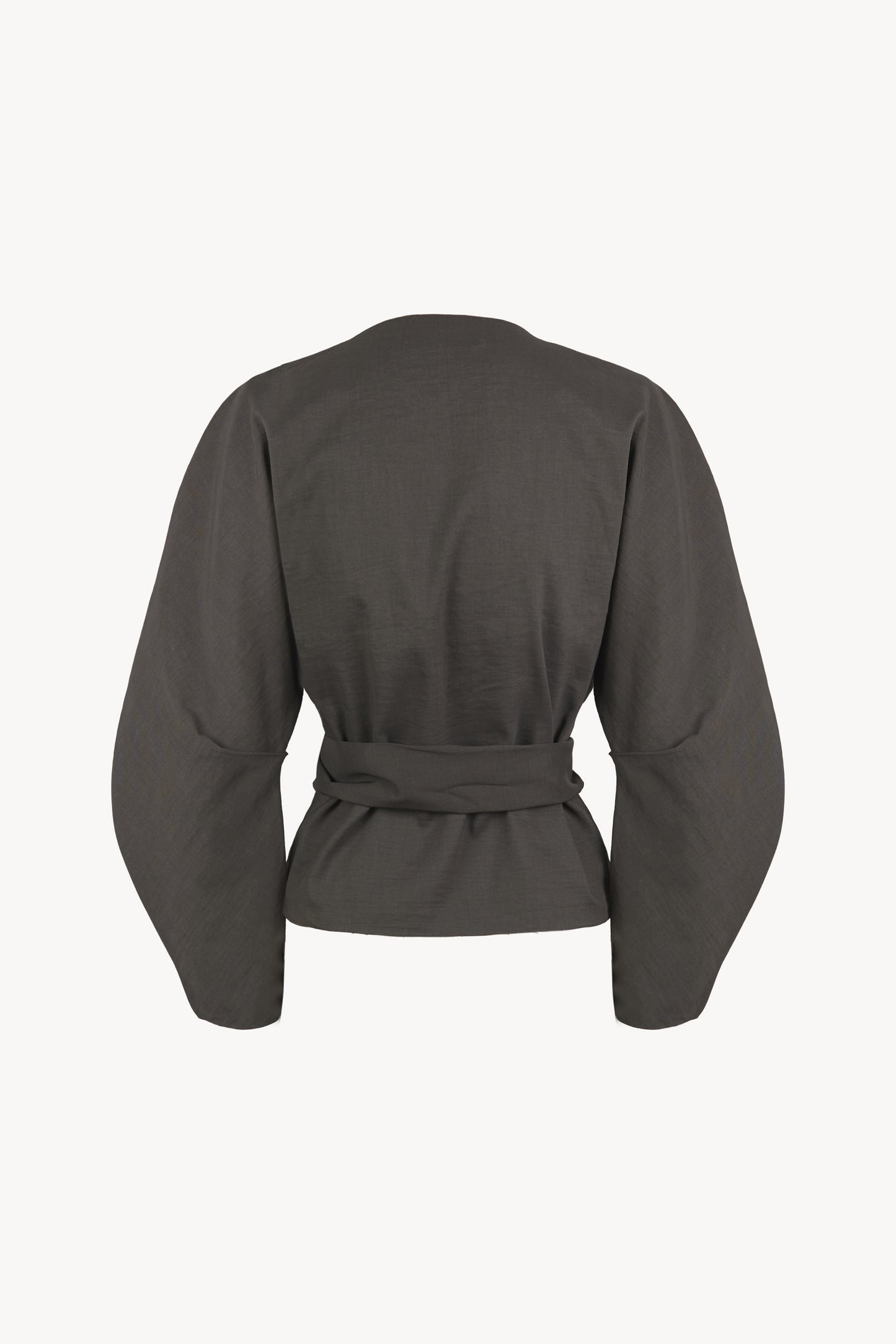 Brenna, dark grey crossed jacket
