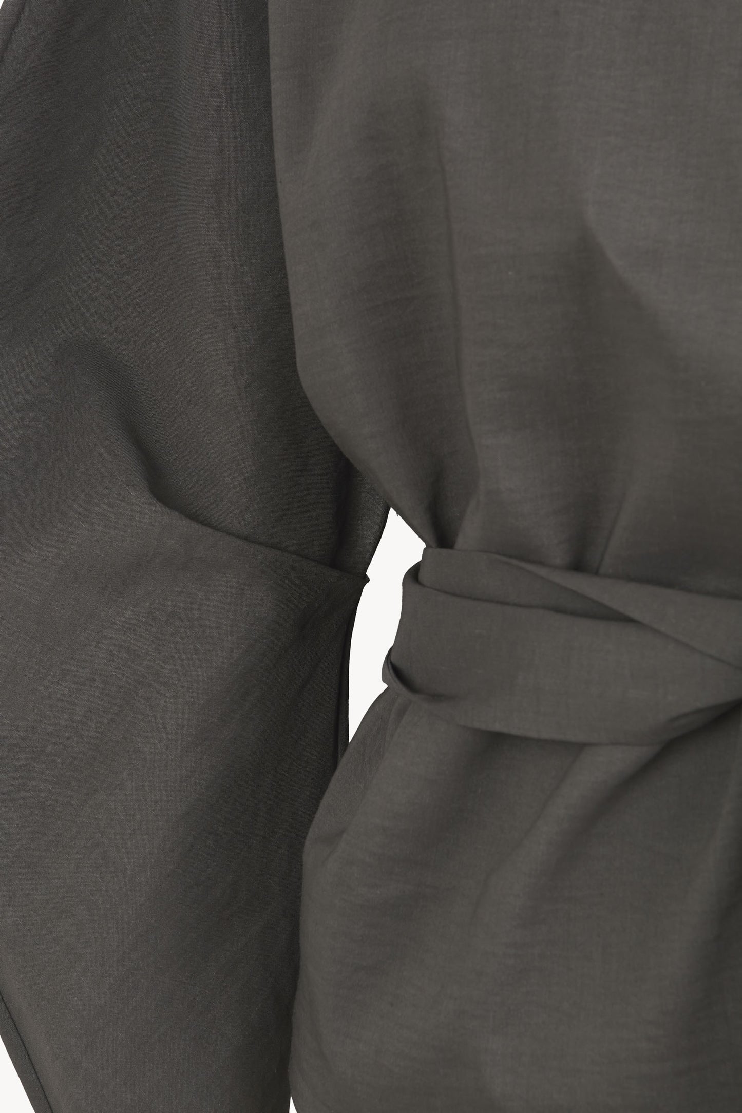 Brenna, dark grey crossed jacket