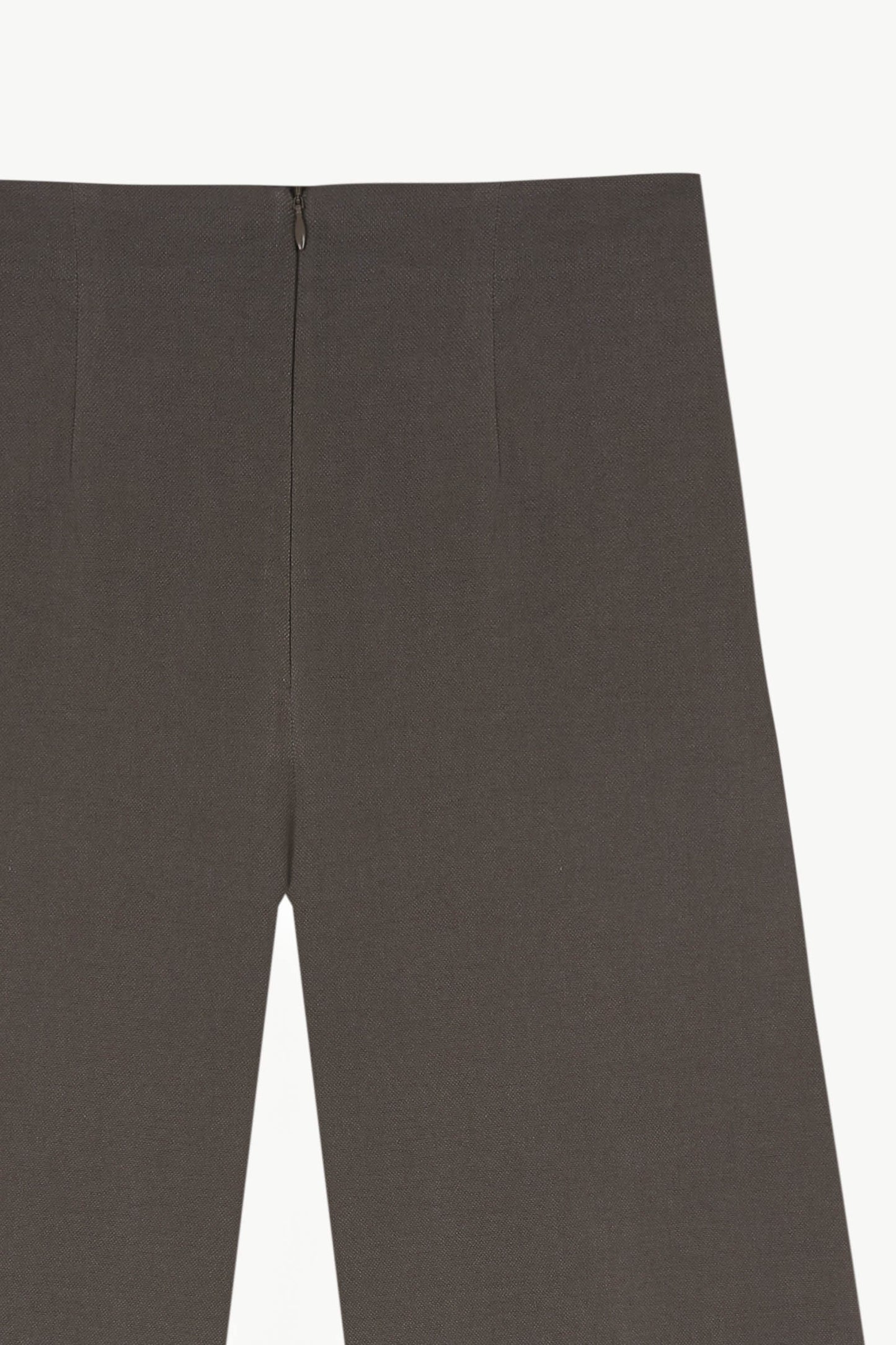 Brenna, pantalon recto de cañamo y viscosa gris oscuro