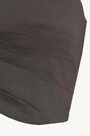 Brenna, top de cañamo y viscosa gris oscuro