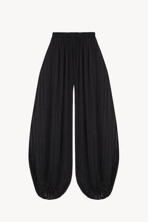 Brisa, pantalon de seda a rayas blue nero